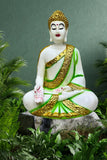 Nature Infused Marble Buddha for Home Decor & Gifting
