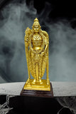 Gold-Plated Fiber Singapore Murugan Statue - Medium