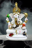 Hand Crafted Ceramic Vinayagar Statue - Model 1
