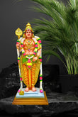Multicolor Fiber Singapore Murugan Statue - Medium