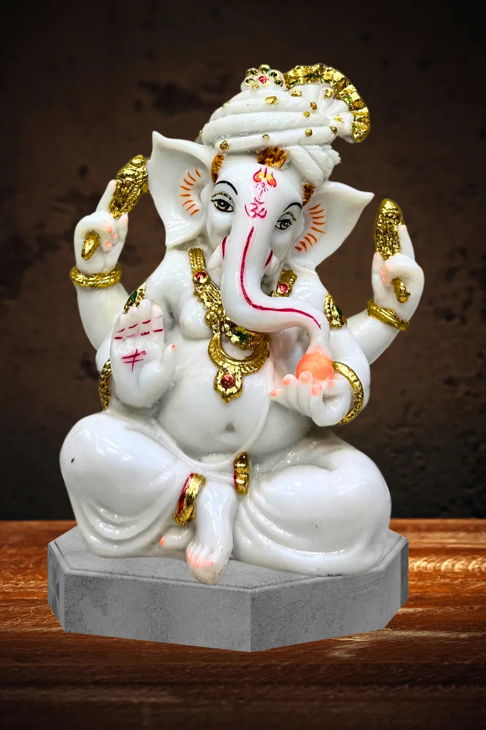 Hand Crafted Ceramic Vinayagar Statue - Model 3