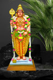 Multicolor Fiber Singapore Murugan Statue - Large