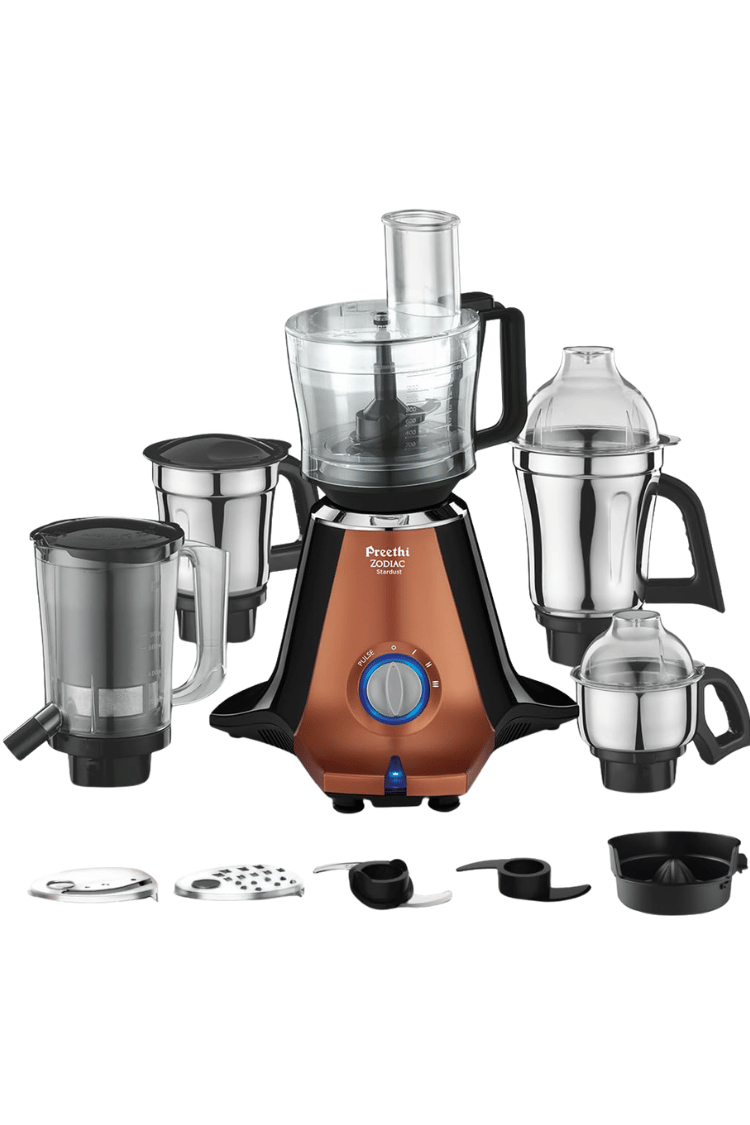 PREETHI ZODIAC STARDUST MIXER GRINDER + FOOD PROCESSOR – 750W