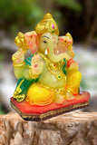 Hand Crafted Ceramic  Multicolor Vinayagar Statue