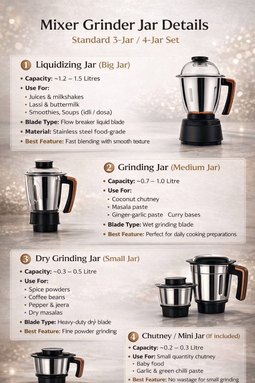AMMA MIXER GRINDER 1000W