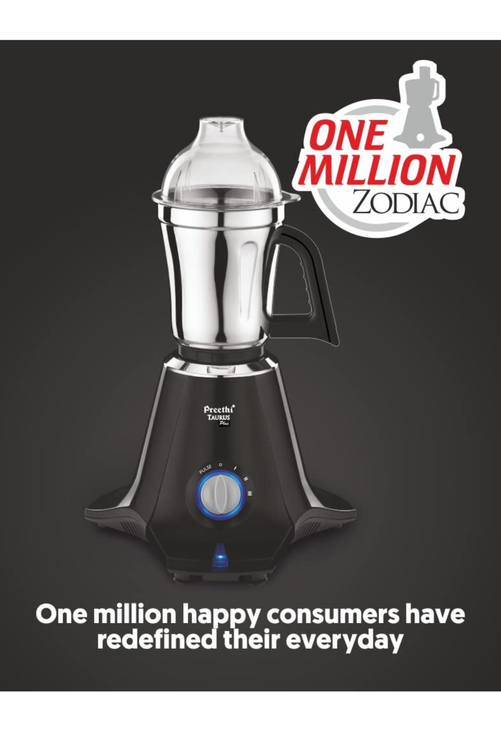 PREETHI PLASTIC TAURUS PLUS 1000W MIXER GRINDER