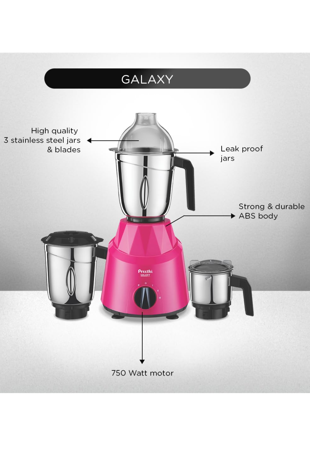 PREETHI – GALAXY MG225 MIXER GRINDER 750W