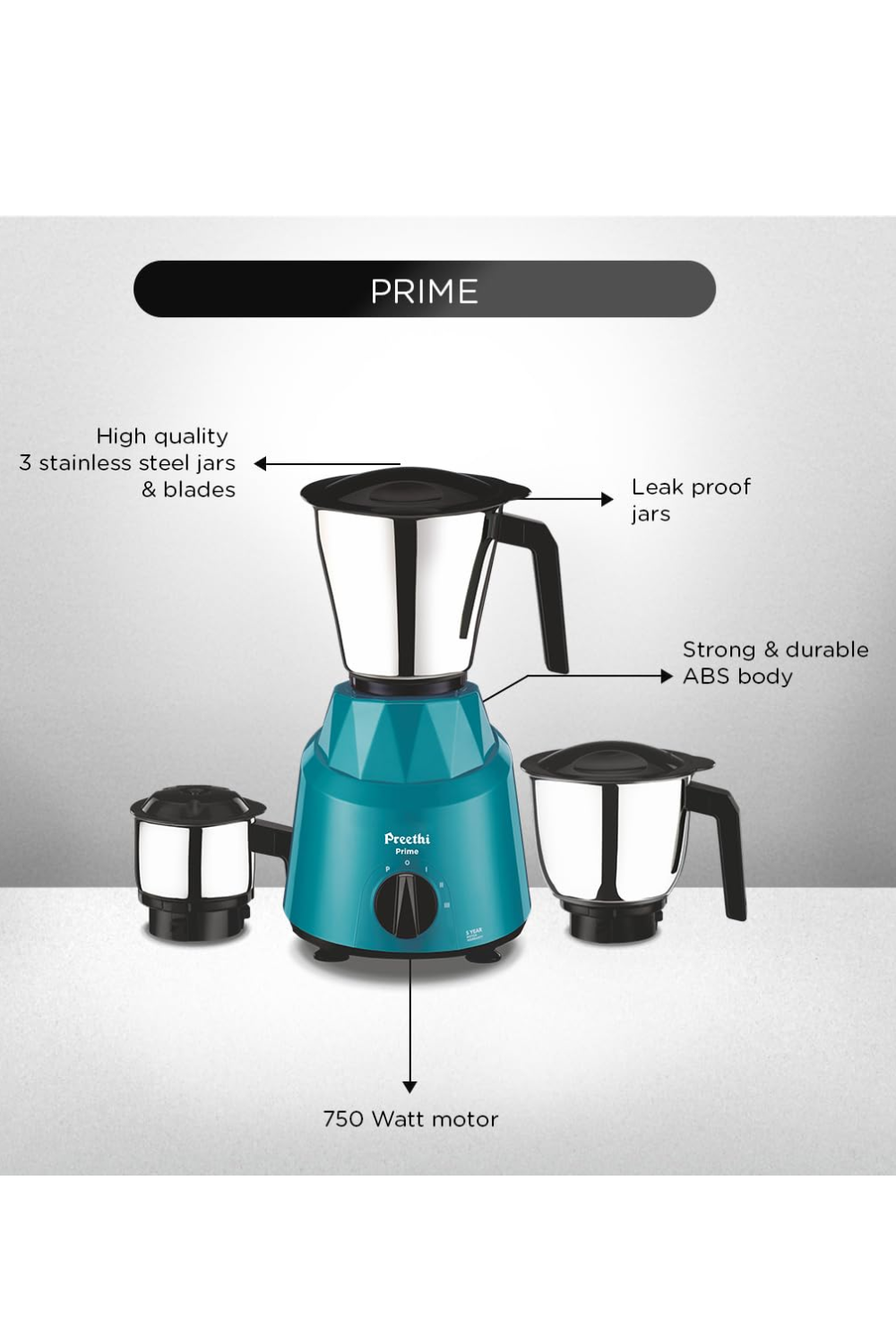 PREETHI PRIME MIXER GRINDER FOR KITCHEN
