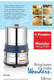 PREMIER SMALL WONDER TABLE TOP WET GRINDER