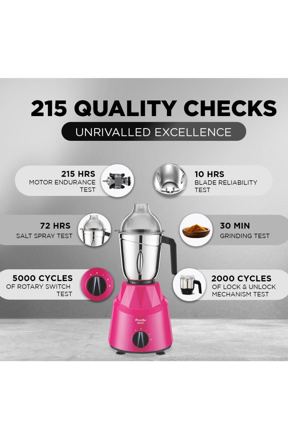 PREETHI – GALAXY MG225 MIXER GRINDER 750W