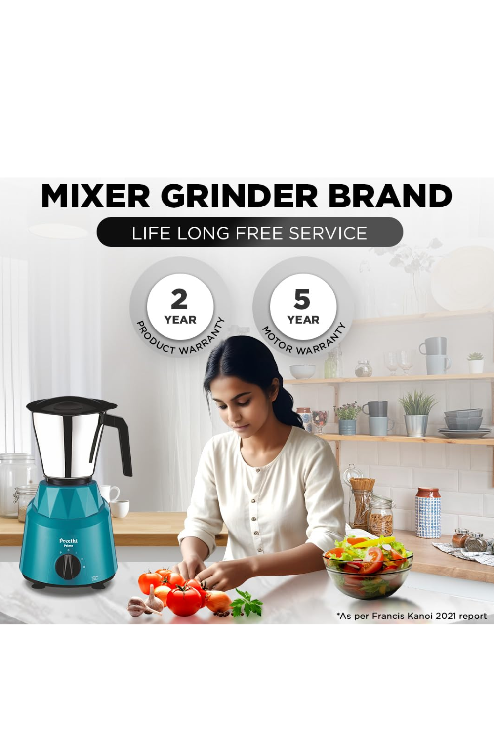 PREETHI PRIME MIXER GRINDER FOR KITCHEN