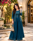 Teal Embroidered Co-Ord Set