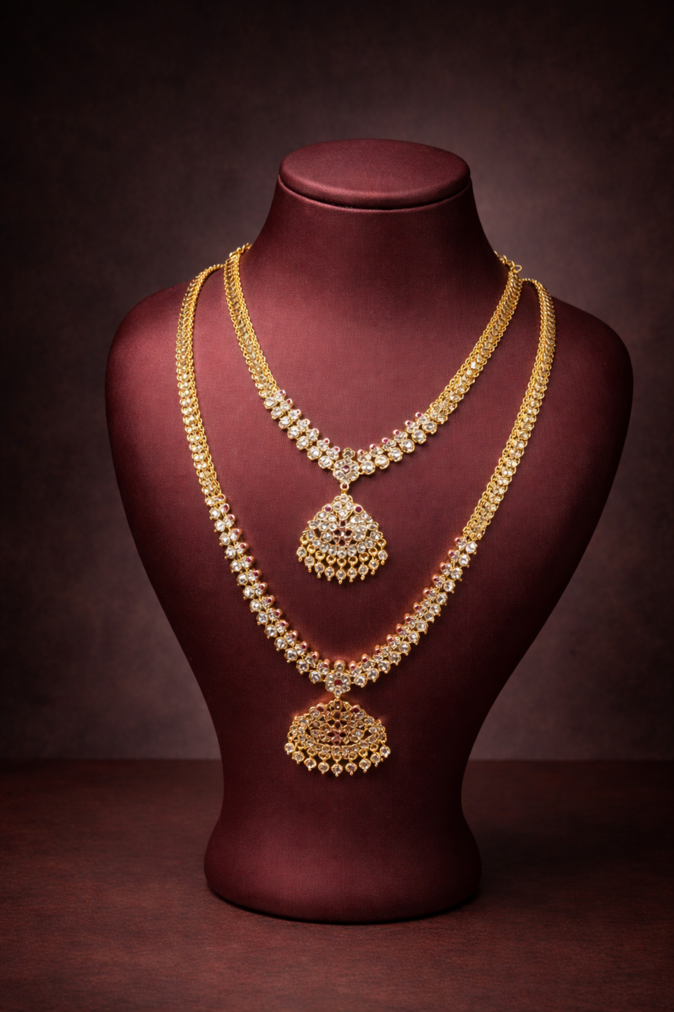 ROYAL GOLD LAYERED NECKLACE SET