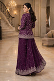 Coat Model Embroidered Full Thread Work Designer Saree – Modern Ethnic Wedding & Party Wear