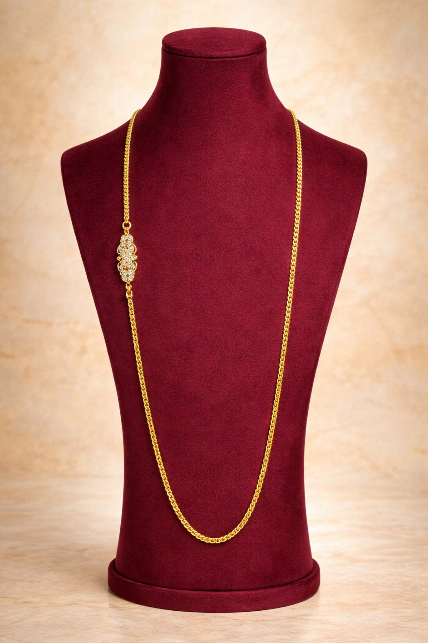 Crystal Accent Gold Chain