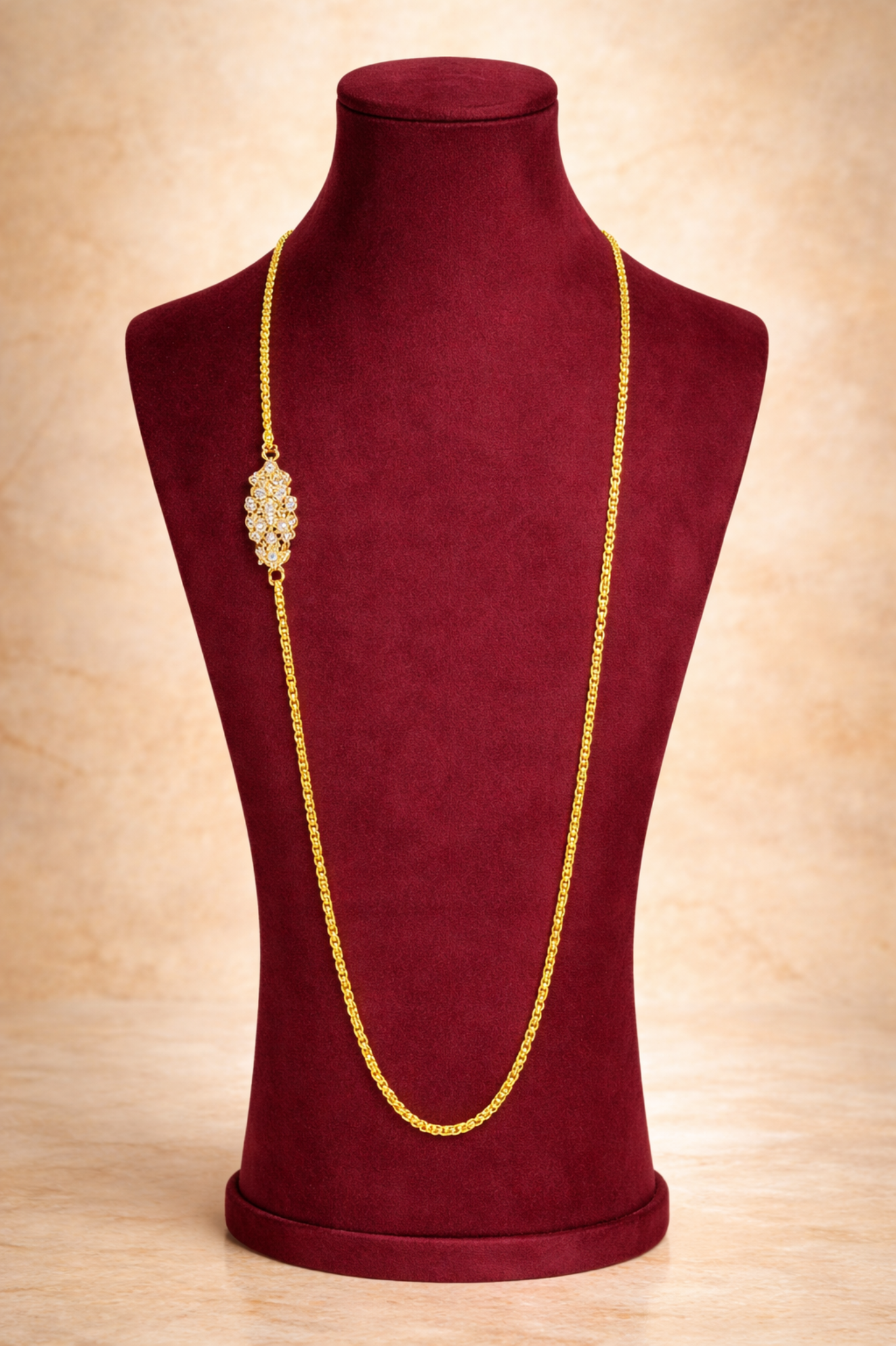 Classic Diamond-Style Accent Chain