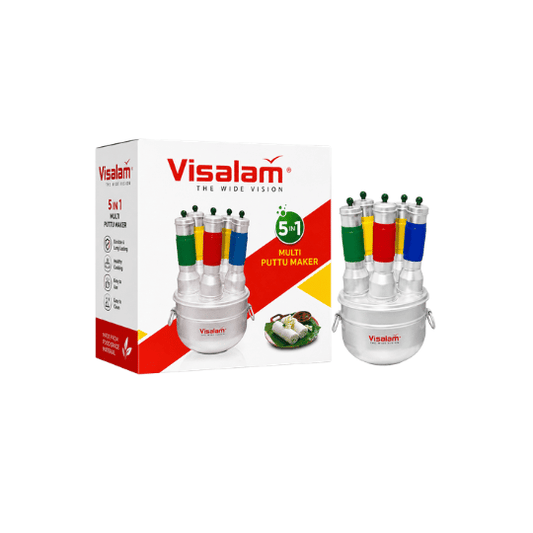 Visalam 5-in-1 Multi Puttu Maker – Traditional Puttu Made Faster & Easier