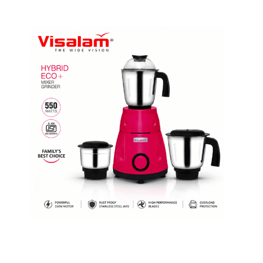 Visalam Hybrid Eco+ Mixer Grinder 550W
